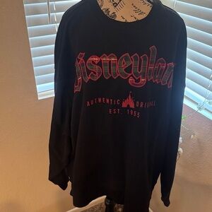 Disney Black and Red Crew Neck Christmas 2025 Sweater